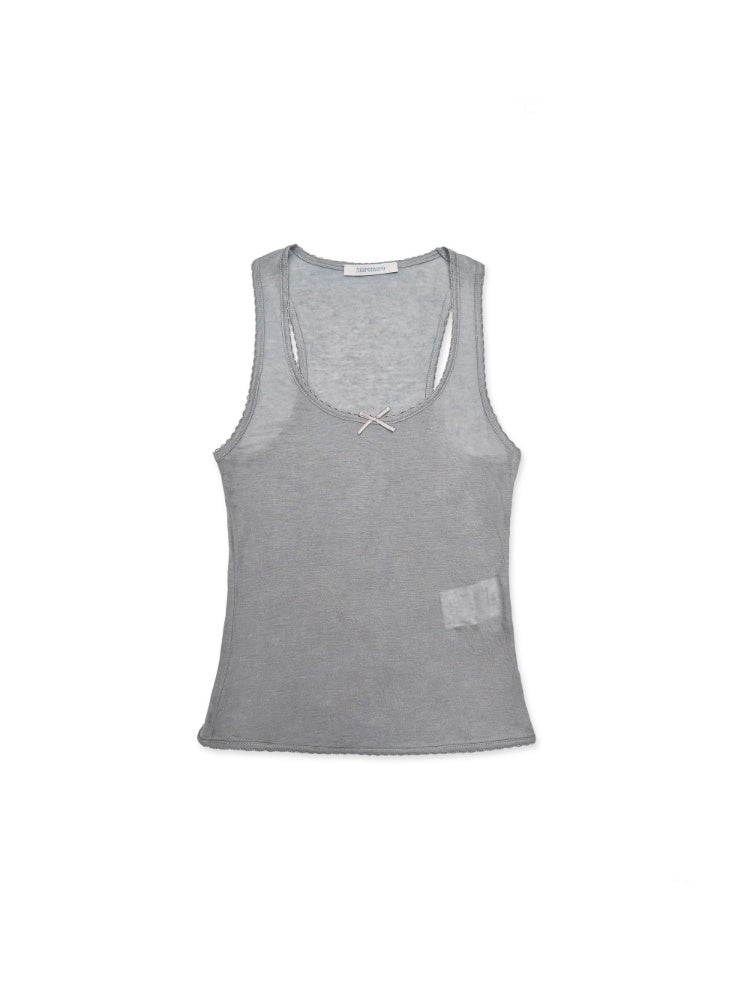 Solid Color Lace Ribbon Casual Lazy Camisole【s0000012746】