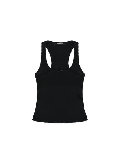 Solid Color Lace Ribbon Casual Lazy Camisole【s0000012746】