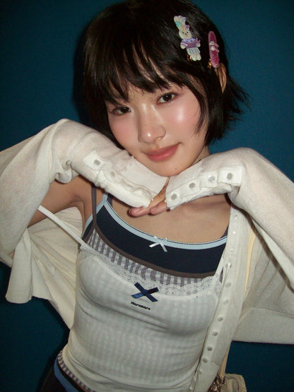 Dream Series Cute Ribbon Acetate Handmade Bunny Hairpin【s0000012748】