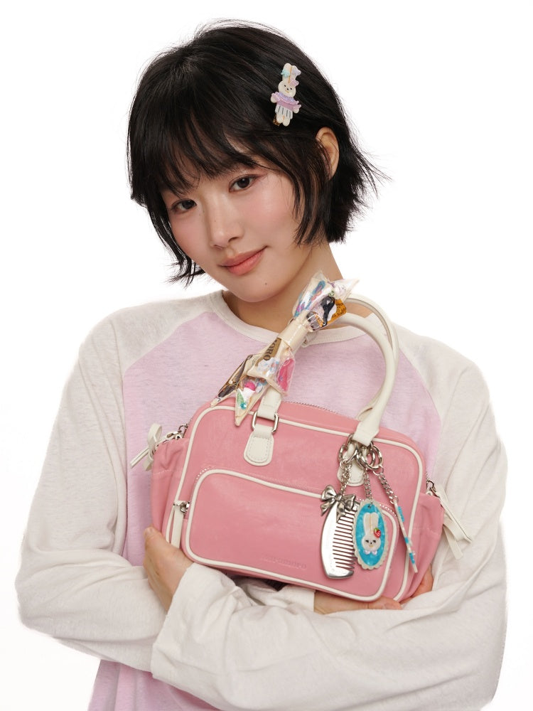 Dream Series Cute Ribbon Acetate Handmade Bunny Hairpin【s0000012748】