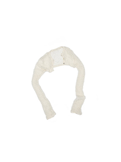 Hollow Out Knitted Cropped Long Sleeve Cover Up【s0000012910】