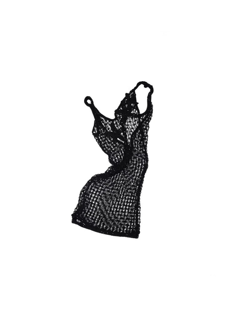 Crocheted Starfish Strappy Knotted Midi Vest【s0000012911】