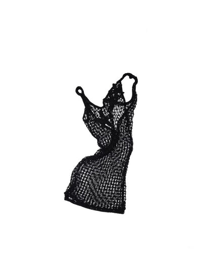 Crocheted Starfish Strappy Knotted Midi Vest【s0000012911】