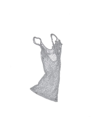 Crocheted Starfish Strappy Knotted Midi Vest【s0000012911】
