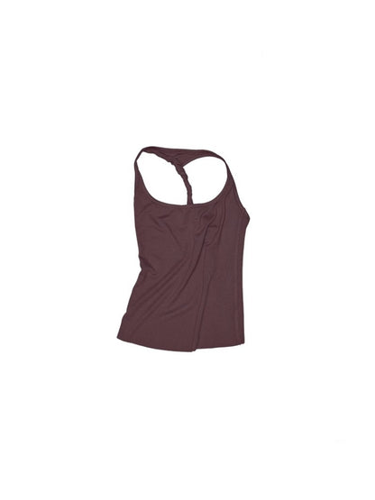 Large Round Neck -Back Knot Acetate Tank Top & Tight Waist Maxi  Skirt Set【s0000012920】