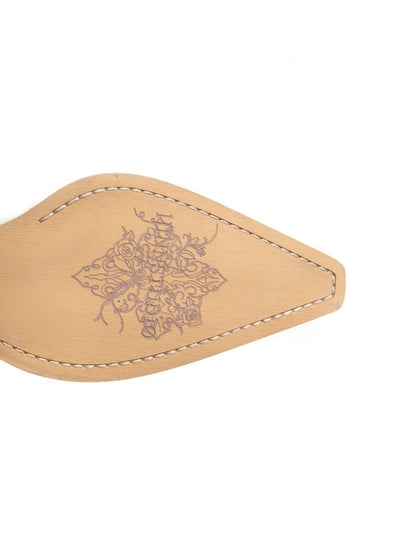 Classic V-Mouth Pointed Toe Cowhide Embroidered Mid Cylinder Western Rider Boots【s0000012921】