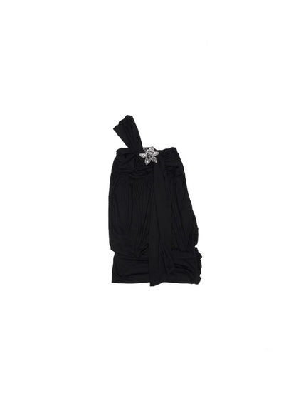 One Shoulder Knotted Bud Shaped Strapless Dress【s0000012922】