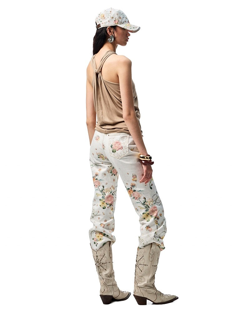 High Elastic Knotted Halter Neck Acetate Camisole【s0000012923】