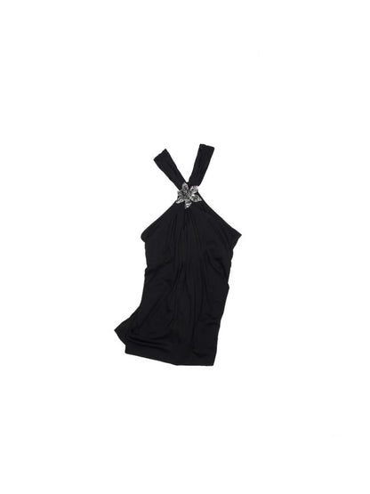 High Elastic Knotted Halter Neck Acetate Camisole【s0000012923】