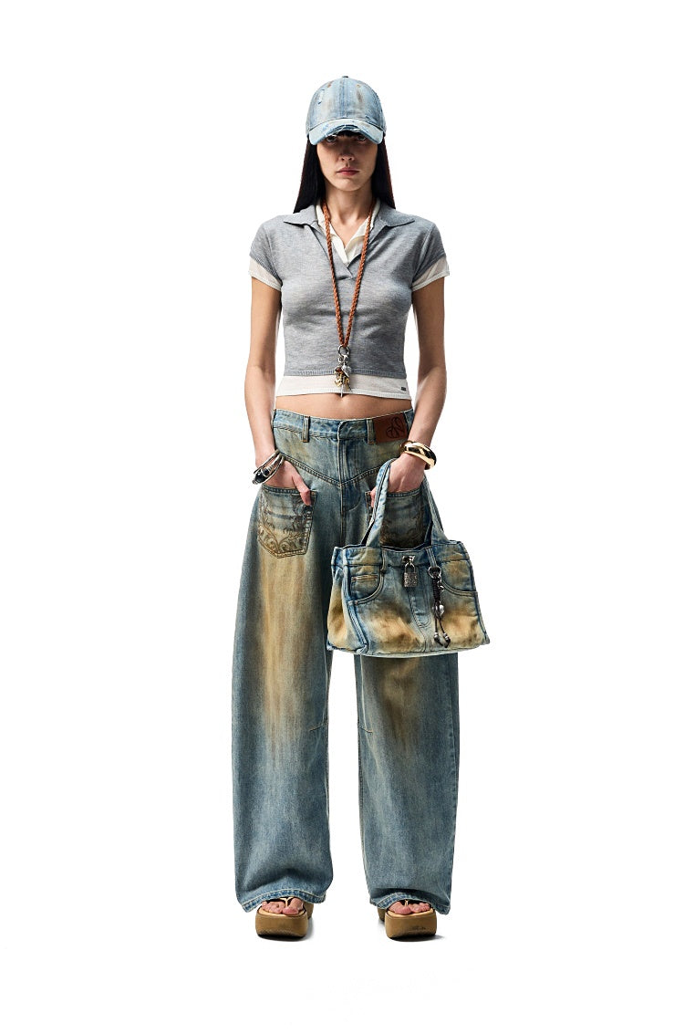 Hand - Woven Metal Natural Stone Love Keychain【s0000012924】