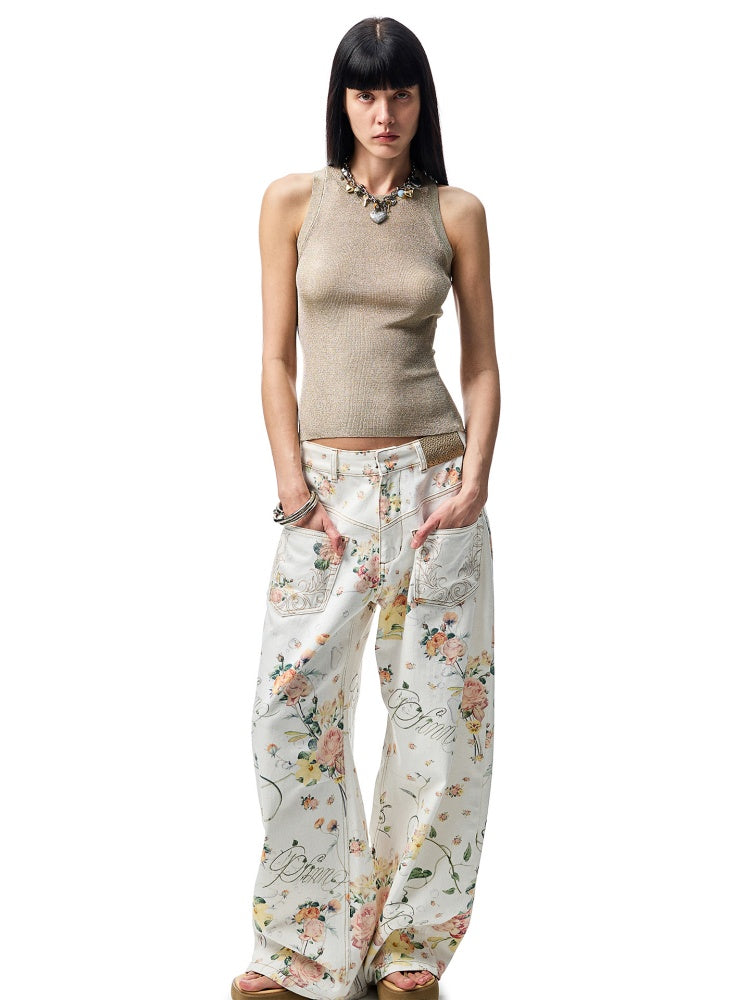 Back Cutout Cable Knit Sleeveless Tank Top【s0000012929】