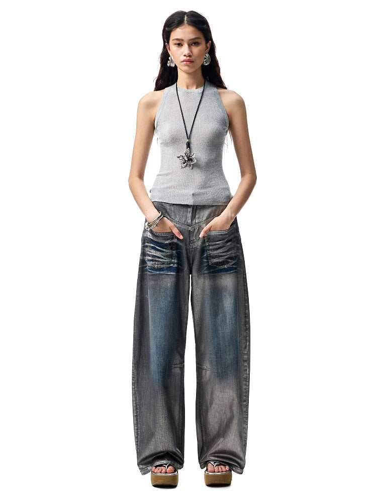 Back Cutout Cable Knit Sleeveless Tank Top【s0000012929】