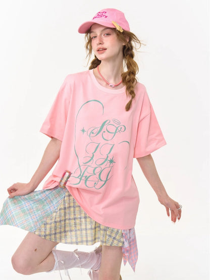 Contrasting Stitching High Waist Irregular Hem Plaid Skirt【s0000013013】