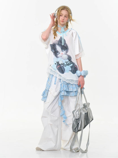 Plaid Irregular Hem Ruffle Layered Mini Skirt【s0000013025】