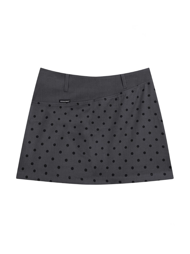 Polka Dot Waist Switching Skirt【s0000013068】