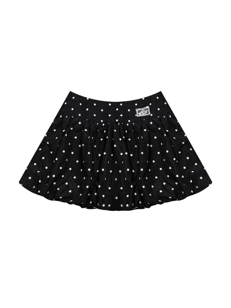 Star Polka Dot  A-Line Mini Skirt【s0000013077】
