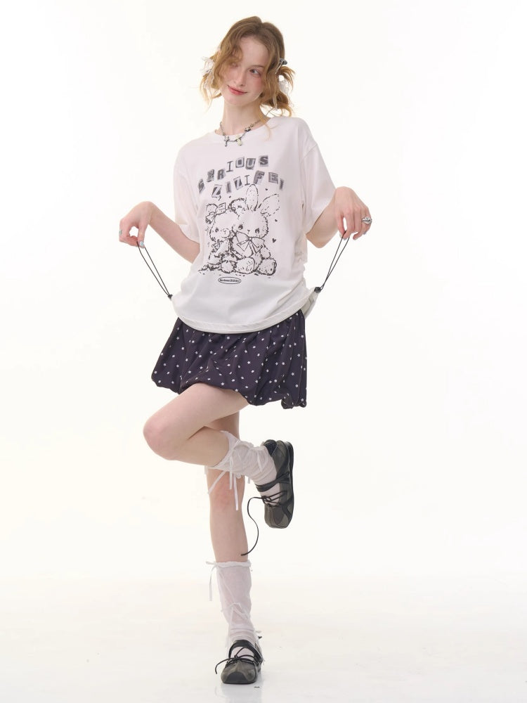 Star Polka Dot  A-Line Mini Skirt【s0000013077】