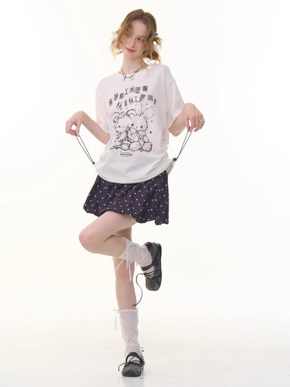 Star Polka Dot  A-Line Mini Skirt【s0000013077】