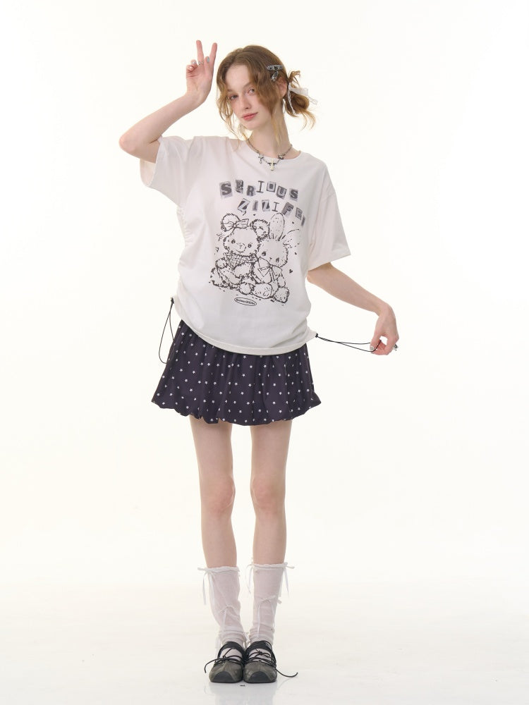 Star Polka Dot  A-Line Mini Skirt【s0000013077】