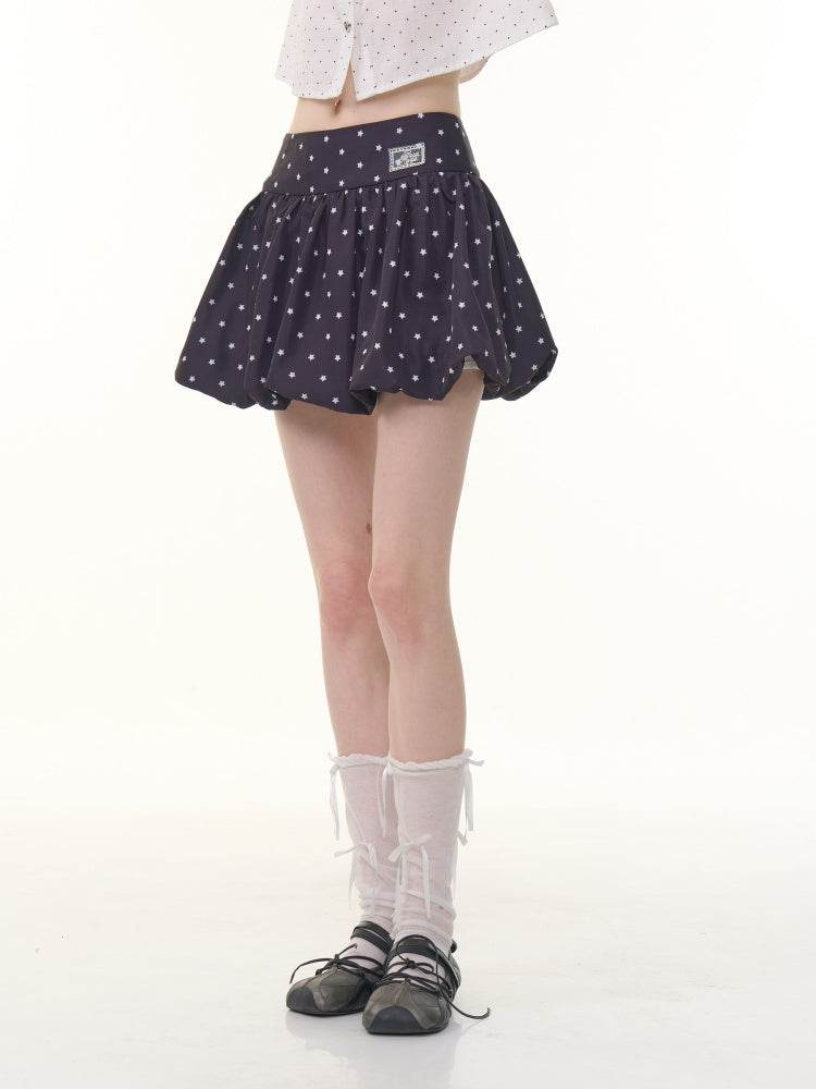 Star Polka Dot  A-Line Mini Skirt【s0000013077】