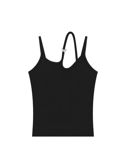 Cut-Out Strap Ribbed Camisole【s0000013084】