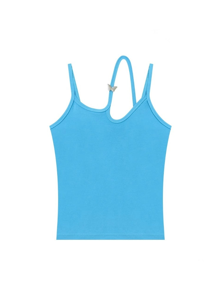 Cut-Out Strap Ribbed Camisole【s0000013084】