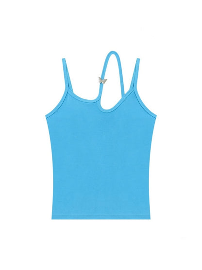 Cut-Out Strap Ribbed Camisole【s0000013084】