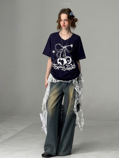 Irregular Layered Ruffle Lace Wrap Skirt【s0000013088】