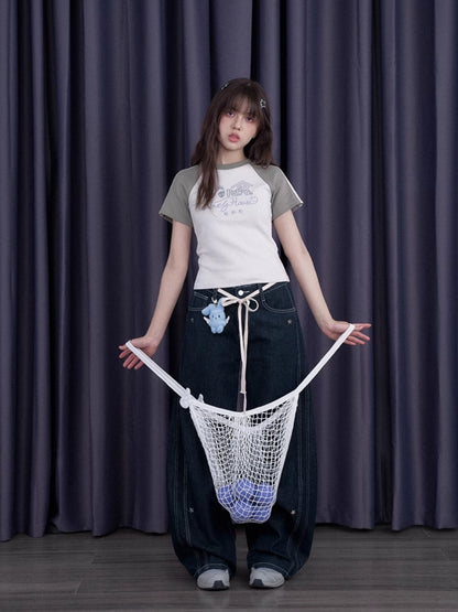 Puppy Lovely House Kid's Fun Raglan Sleeve T-Shirt【s0000013110】