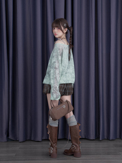 Checkered Bud Pants With Belt【s0000013112】