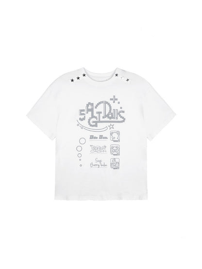 Video Game Club Original Print Star T-Shirt【s0000013116】