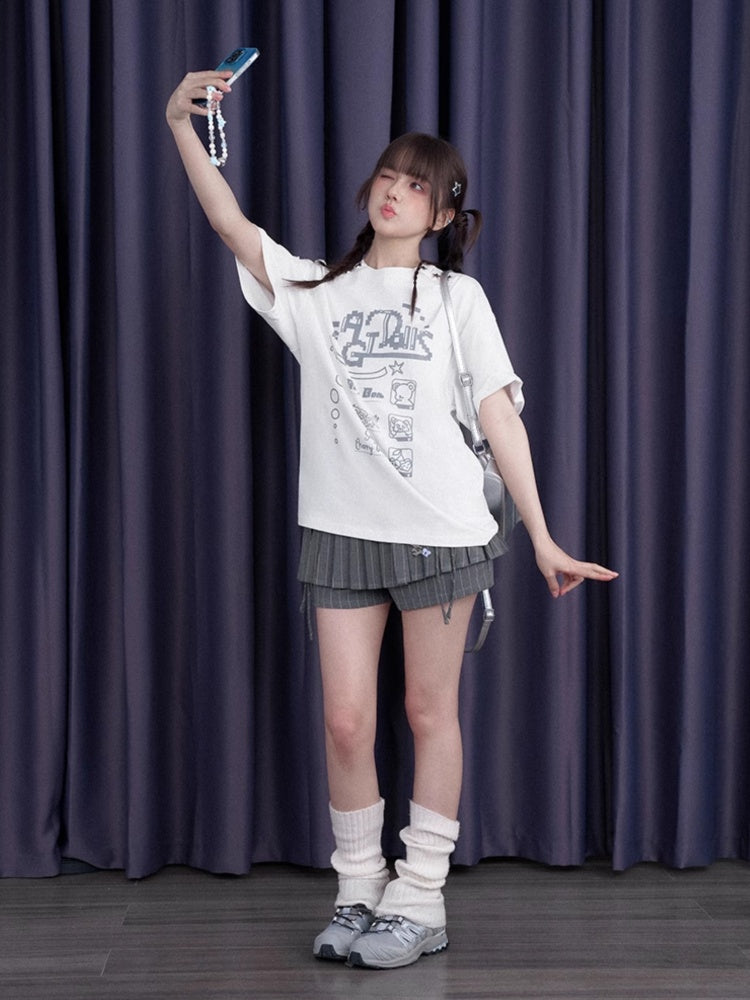 Video Game Club Original Print Star T-Shirt【s0000013116】