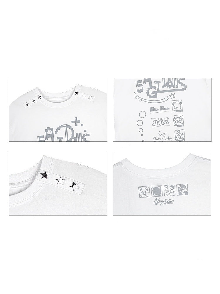 Video Game Club Original Print Star T-Shirt【s0000013116】