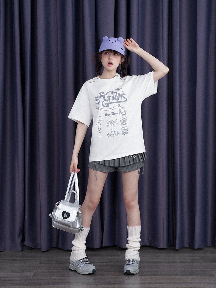 Video Game Club Original Print Star T-Shirt【s0000013116】