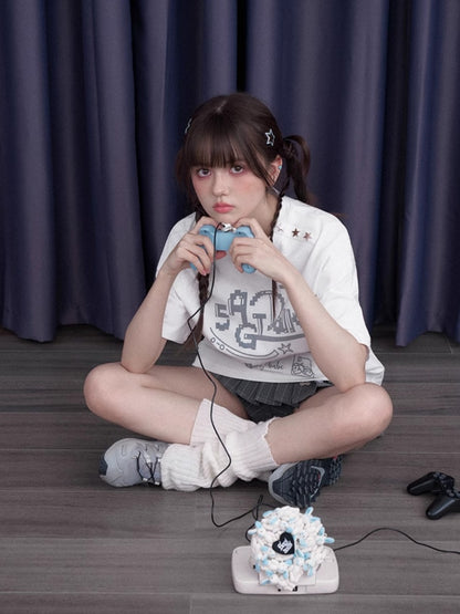 Video Game Club Original Print Star T-Shirt【s0000013116】