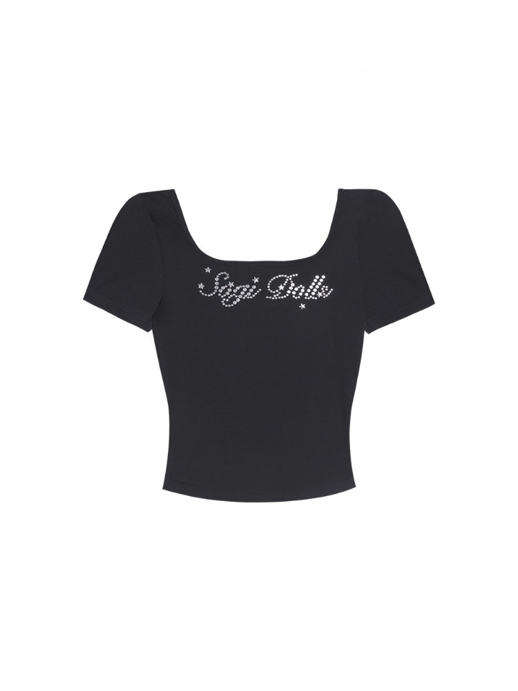 Demon Wings Back Lace-Up T-Shirt【s0000013124】