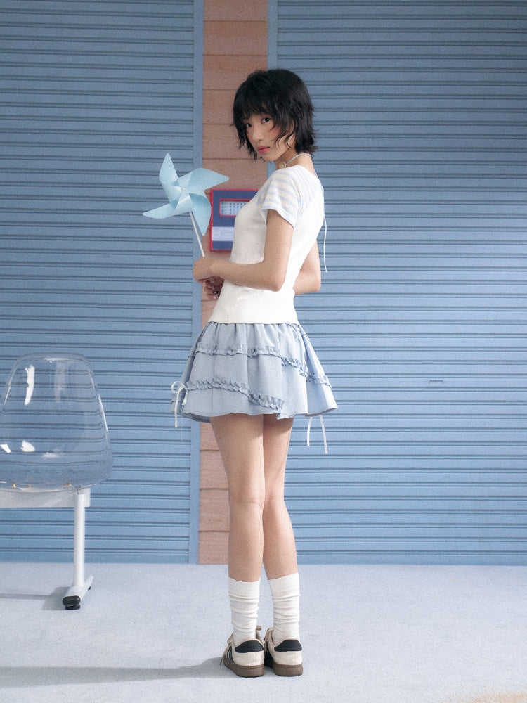 Marine Illustration Raglan Sleeve T-Shirt【s0000013125】