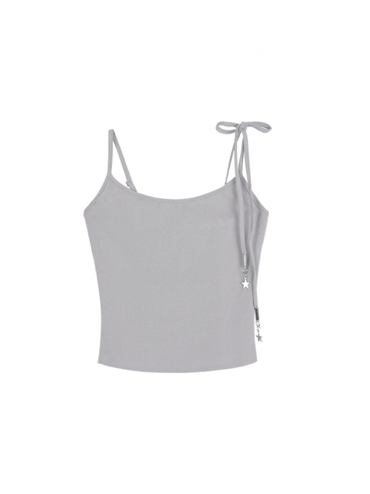 Striped Sheer Ocean Print T-Shirt & Camisole【s0000013127】