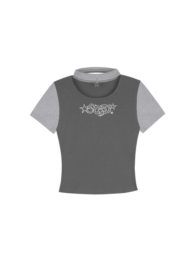 Star Choker Raglan Sleeve T-Shirt【s0000013134】