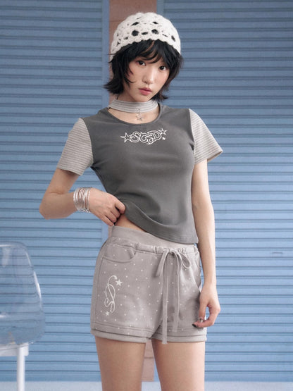 Star Choker Raglan Sleeve T-Shirt【s0000013134】