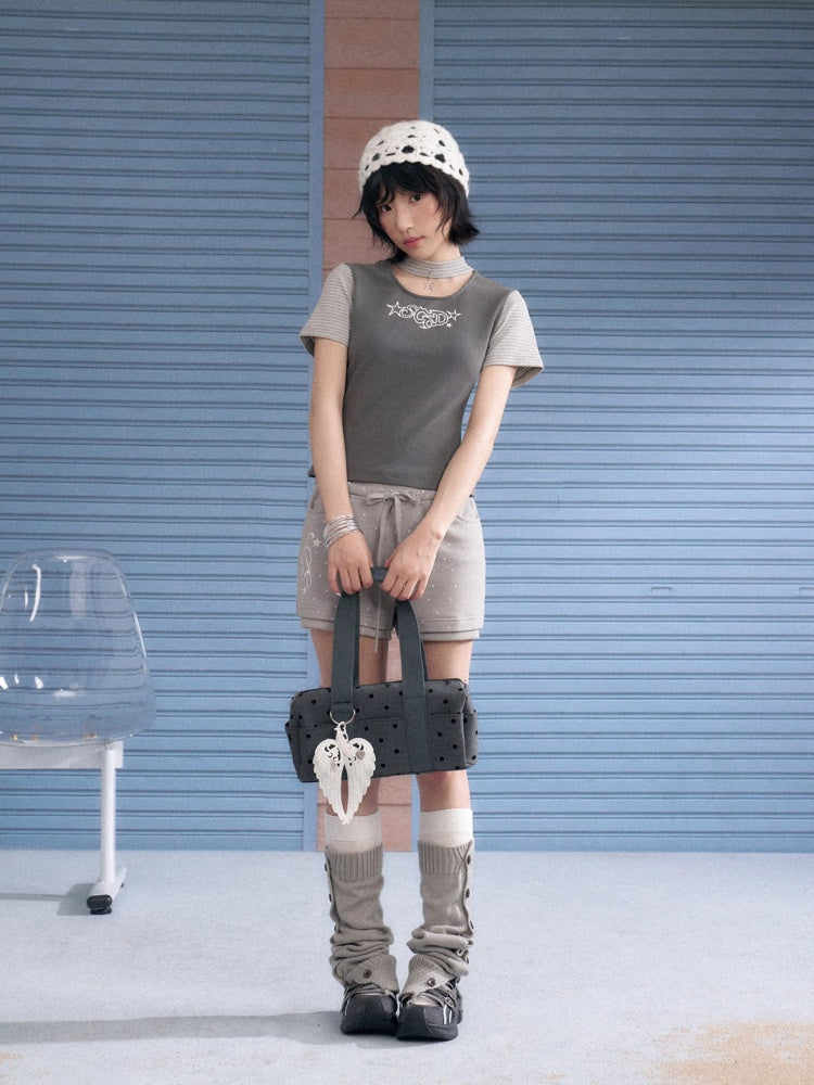 Star Choker Raglan Sleeve T-Shirt【s0000013134】
