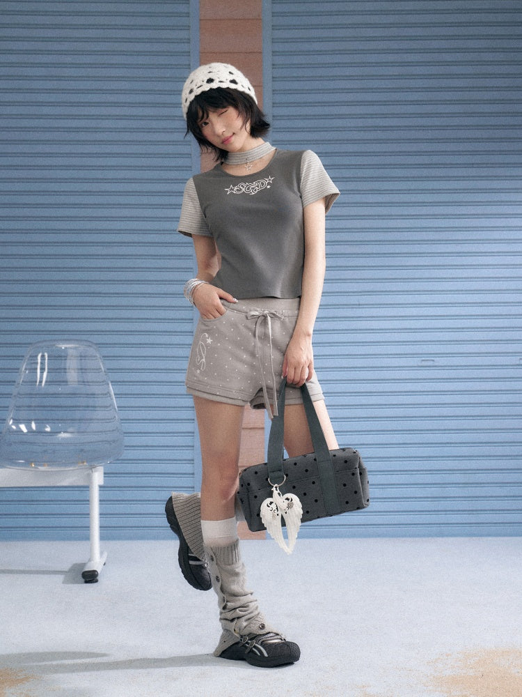 Star Choker Raglan Sleeve T-Shirt【s0000013134】