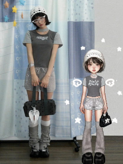 Star Choker Raglan Sleeve T-Shirt【s0000013134】