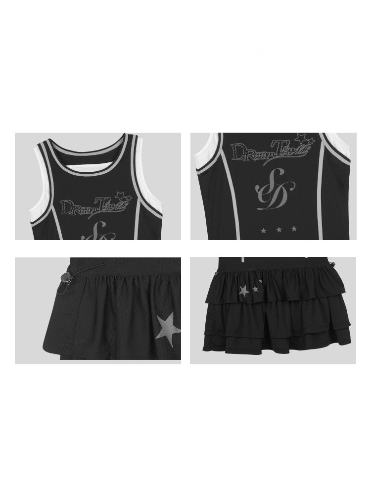 Faux Layered Sleeveless Cake Dress【s0000013139】