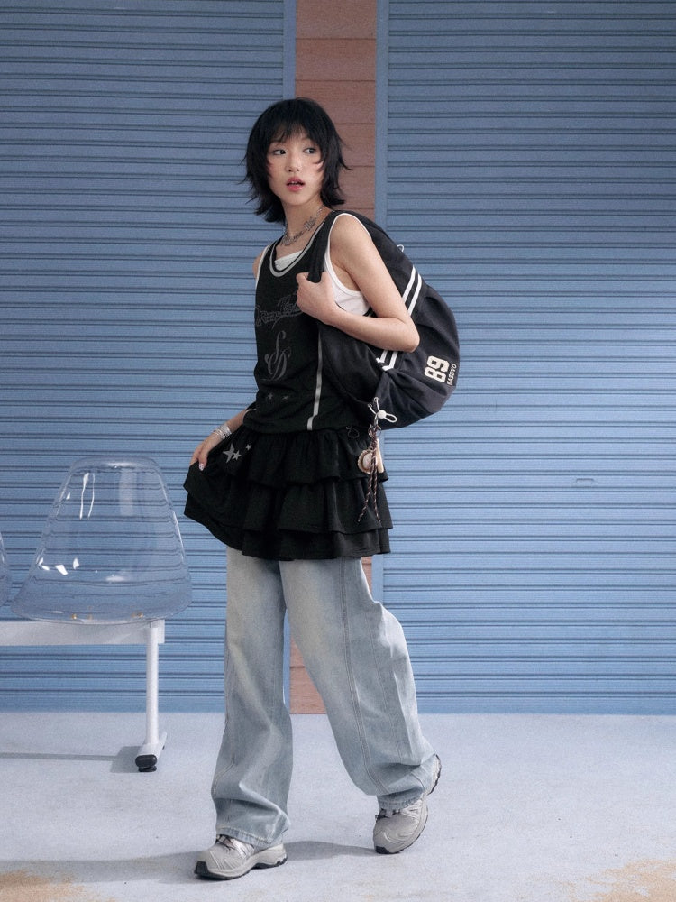 Faux Layered Sleeveless Cake Dress【s0000013139】