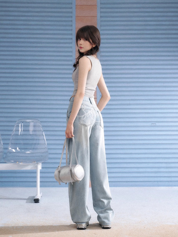 Square Collar Faux Layered Ribbed Tank Top【s0000013140】