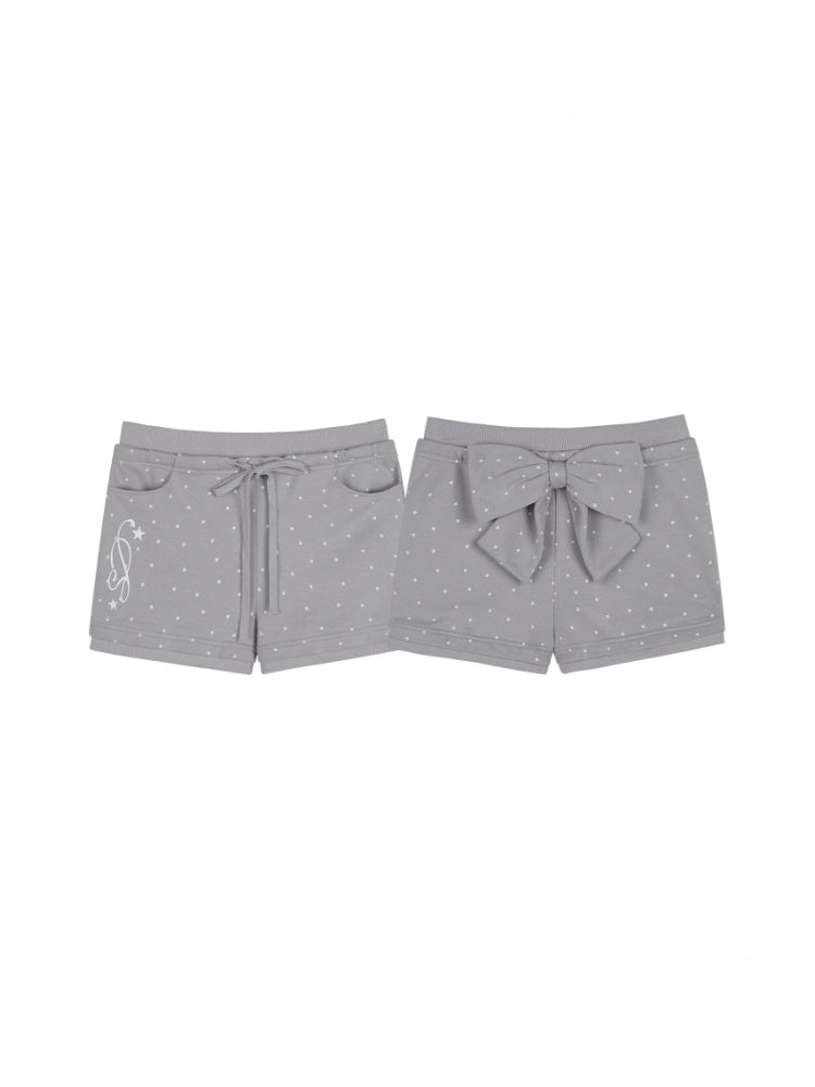 Detachable Bow Polka Dot Shorts【s0000013144】