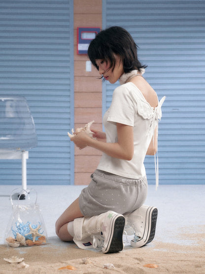 Detachable Bow Polka Dot Shorts【s0000013144】