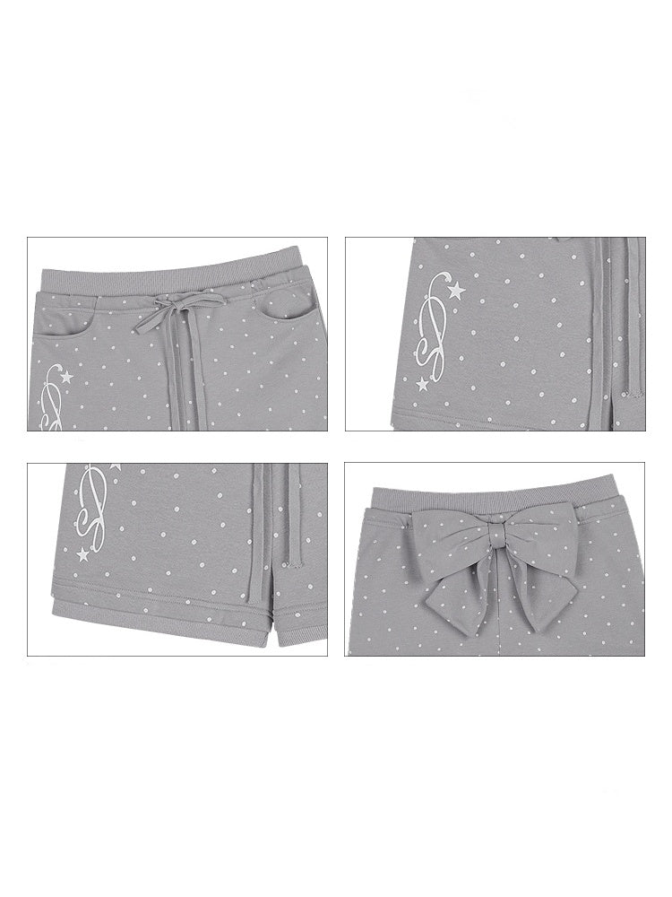 Detachable Bow Polka Dot Shorts【s0000013144】