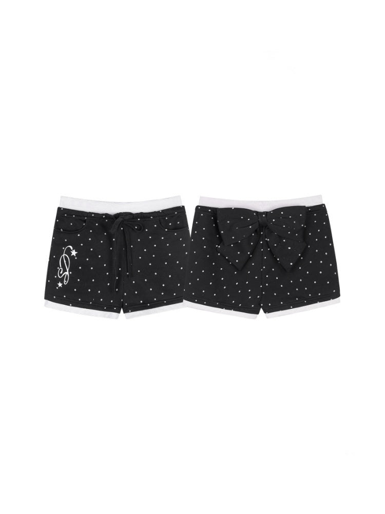 Detachable Bow Polka Dot Shorts【s0000013144】